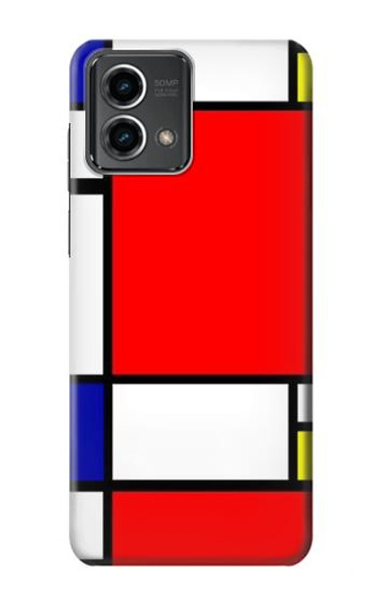 S0157 Composition Red Blue Yellow Hülle Schutzhülle Taschen für Motorola Moto G Stylus 5G (2023)