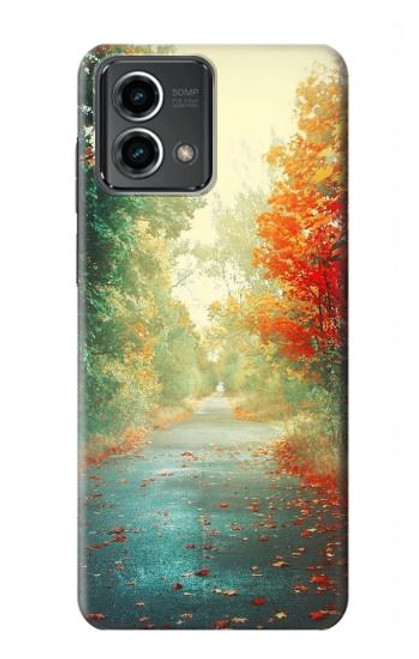 S0913 Road Through The Woods Hülle Schutzhülle Taschen für Motorola Moto G Stylus 5G (2023)