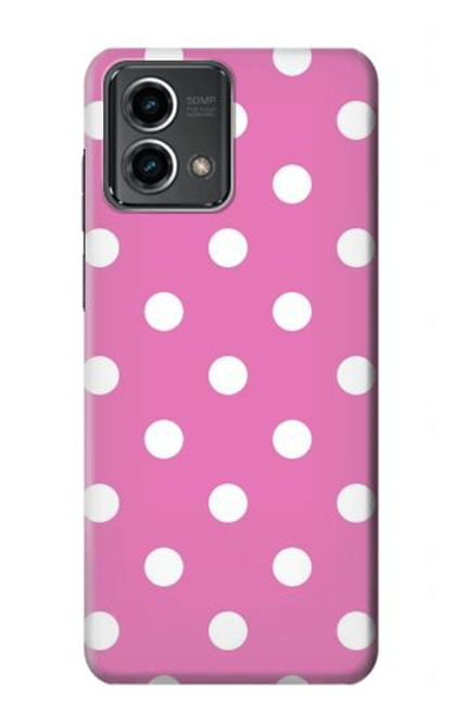 S2358 Pink Polka Dots Hülle Schutzhülle Taschen für Motorola Moto G Stylus 5G (2023)