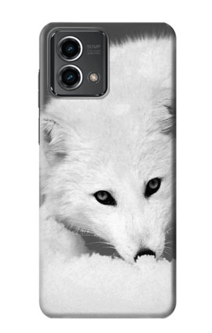 S2569 White Arctic Fox Hülle Schutzhülle Taschen für Motorola Moto G Stylus 5G (2023)