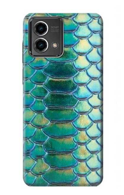 S3414 Green Snake Scale Graphic Print Hülle Schutzhülle Taschen für Motorola Moto G Stylus 5G (2023)