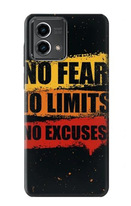 S3492 No Fear Limits Excuses Hülle Schutzhülle Taschen für Motorola Moto G Stylus 5G (2023)