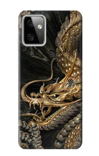 S0426 Gold Dragon Hülle Schutzhülle Taschen für Motorola Moto G Power (2023) 5G