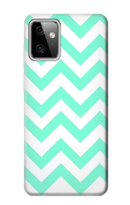 S1723 Mint Chevron Zigzag Hülle Schutzhülle Taschen für Motorola Moto G Power (2023) 5G