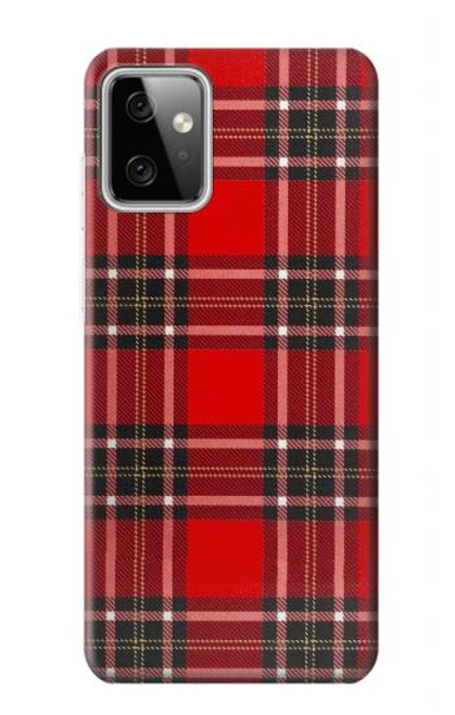 S2374 Tartan Red Pattern Hülle Schutzhülle Taschen für Motorola Moto G Power (2023) 5G