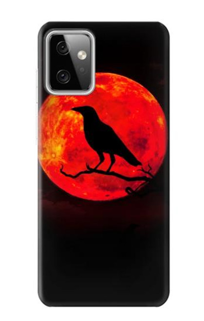 S3328 Crow Red Moon Hülle Schutzhülle Taschen für Motorola Moto G Power (2023) 5G
