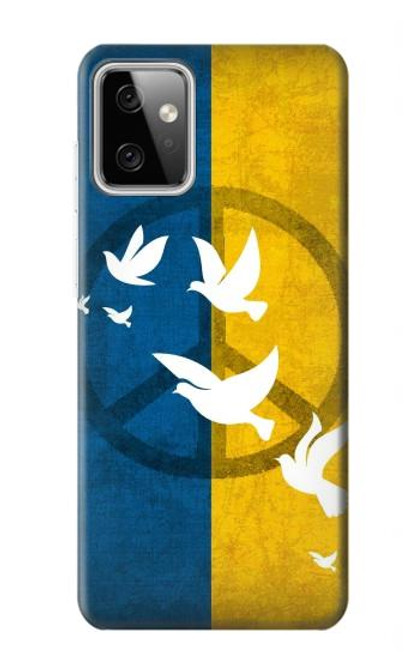 S3857 Peace Dove Ukraine Flag Hülle Schutzhülle Taschen für Motorola Moto G Power (2023) 5G