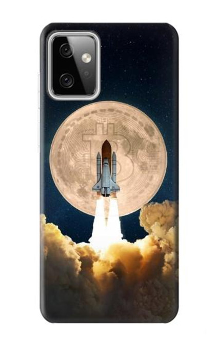 S3859 Bitcoin to the Moon Hülle Schutzhülle Taschen für Motorola Moto G Power (2023) 5G