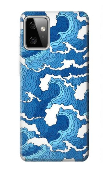 S3901 Aesthetic Storm Ocean Waves Hülle Schutzhülle Taschen für Motorola Moto G Power (2023) 5G