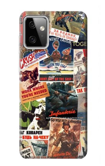 S3905 Vintage Army Poster Hülle Schutzhülle Taschen für Motorola Moto G Power (2023) 5G