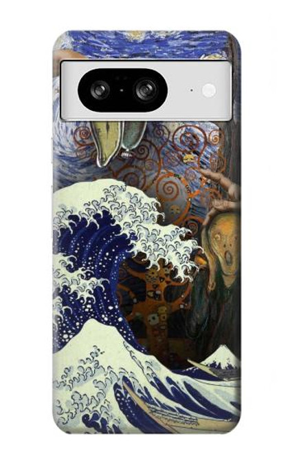 S3851 World of Art Van Gogh Hokusai Da Vinci Hülle Schutzhülle Taschen für Google Pixel 8