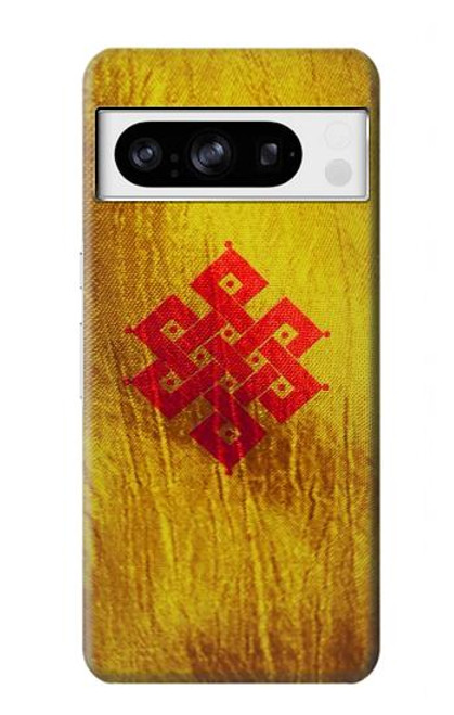 S2318 Eternal Knot Buddhist Spiritual Meditation Hülle Schutzhülle Taschen für Google Pixel 8 pro