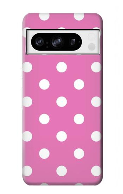 S2358 Pink Polka Dots Hülle Schutzhülle Taschen für Google Pixel 8 pro