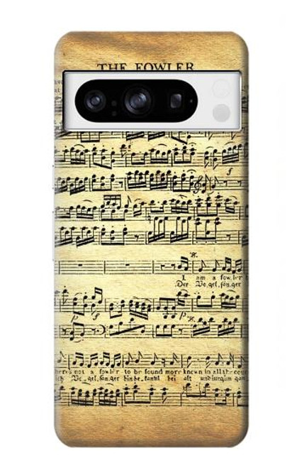 S2667 The Fowler Mozart Music Sheet Hülle Schutzhülle Taschen für Google Pixel 8 pro