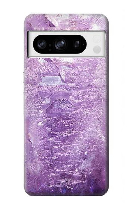 S2690 Amethyst Crystals Graphic Printed Hülle Schutzhülle Taschen für Google Pixel 8 pro