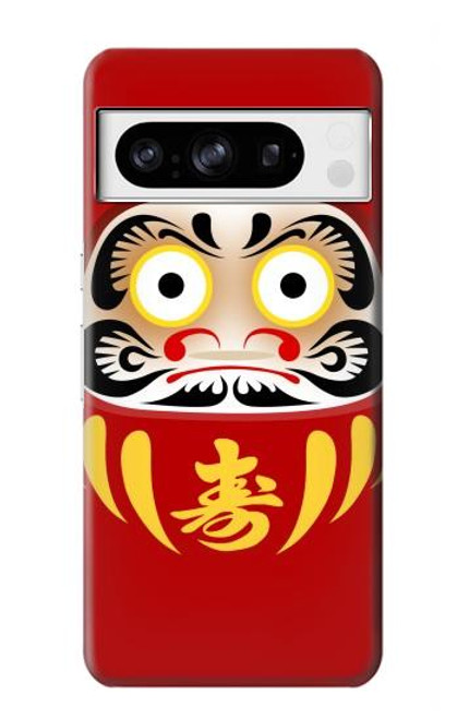 S3045 Japan Good Luck Daruma Doll Hülle Schutzhülle Taschen für Google Pixel 8 pro
