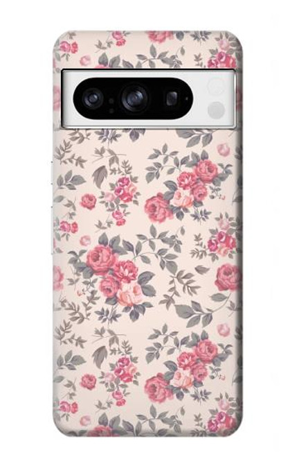 S3095 Vintage Rose Pattern Hülle Schutzhülle Taschen für Google Pixel 8 pro