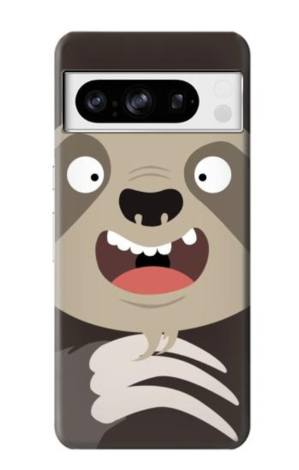S3855 Sloth Face Cartoon Hülle Schutzhülle Taschen für Google Pixel 8 pro