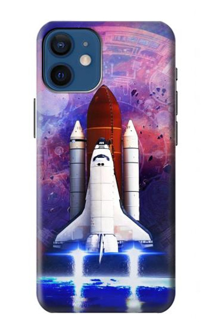 S3913 Colorful Nebula Space Shuttle Hülle Schutzhülle Taschen für iPhone 12 mini