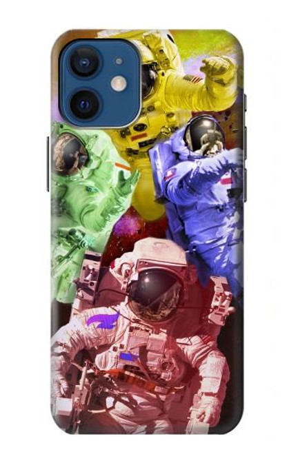 S3914 Colorful Nebula Astronaut Suit Galaxy Hülle Schutzhülle Taschen für iPhone 12 mini