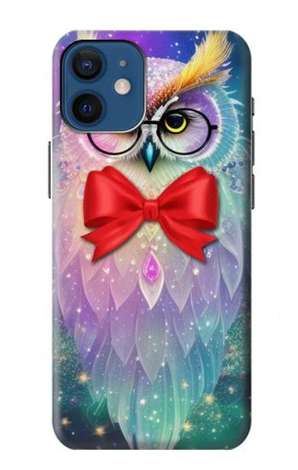 S3934 Fantasy Nerd Owl Hülle Schutzhülle Taschen für iPhone 12 mini