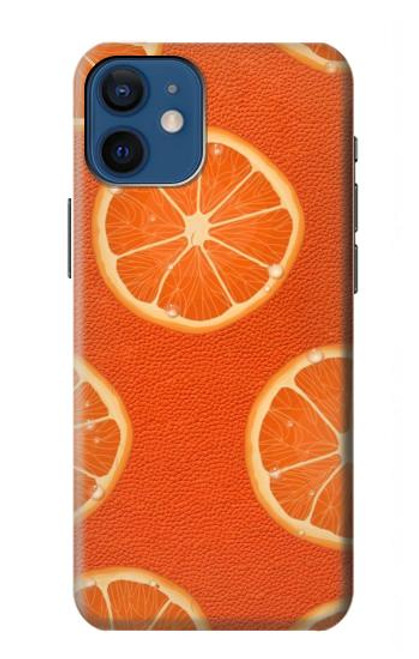 S3946 Seamless Orange Pattern Hülle Schutzhülle Taschen für iPhone 12 mini