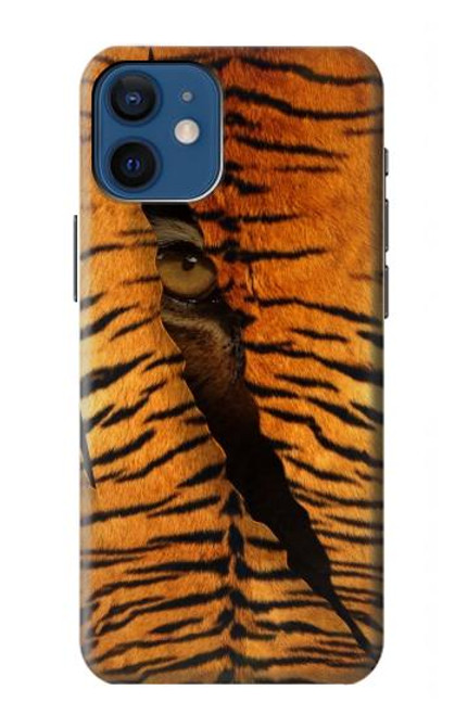 S3951 Tiger Eye Tear Marks Hülle Schutzhülle Taschen für iPhone 12 mini