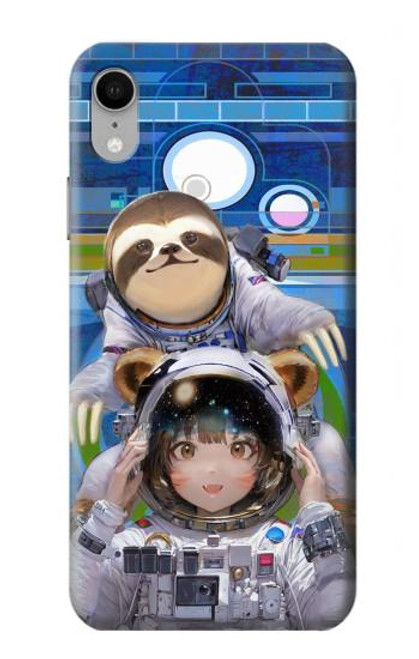 S3915 Raccoon Girl Baby Sloth Astronaut Suit Hülle Schutzhülle Taschen für iPhone XR