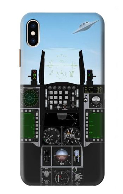 S3933 Fighter Aircraft UFO Hülle Schutzhülle Taschen für iPhone XS Max