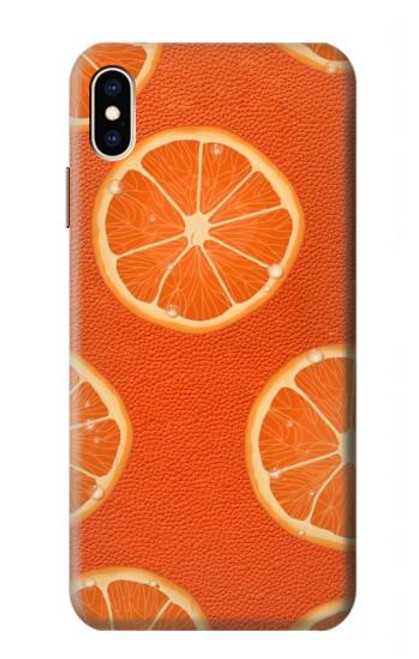 S3946 Seamless Orange Pattern Hülle Schutzhülle Taschen für iPhone XS Max