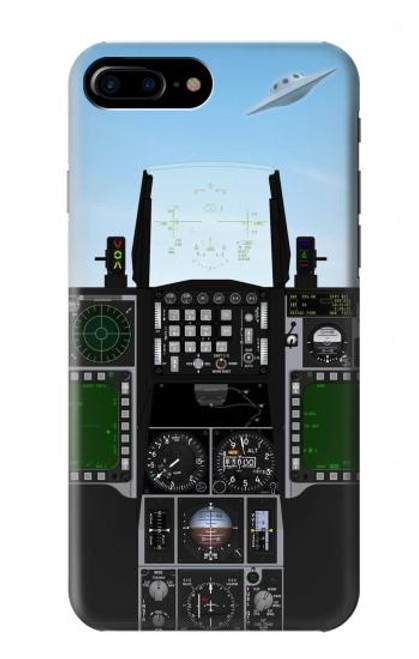 S3933 Fighter Aircraft UFO Hülle Schutzhülle Taschen für iPhone 7 Plus, iPhone 8 Plus