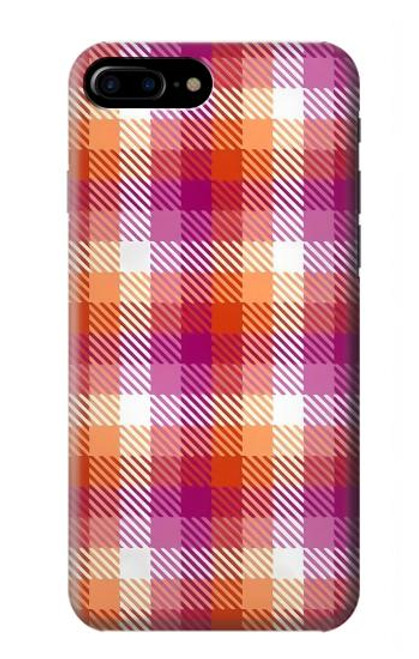 S3941 LGBT Lesbian Pride Flag Plaid Hülle Schutzhülle Taschen für iPhone 7 Plus, iPhone 8 Plus