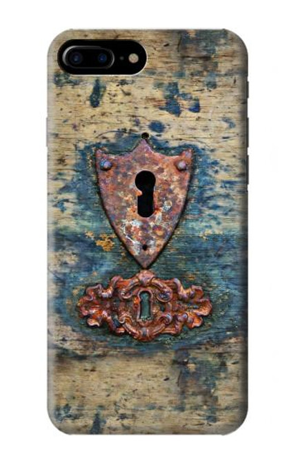 S3955 Vintage Keyhole Weather Door Hülle Schutzhülle Taschen für iPhone 7 Plus, iPhone 8 Plus
