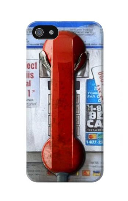 S3925 Collage Vintage Pay Phone Hülle Schutzhülle Taschen für iPhone 5 5S SE