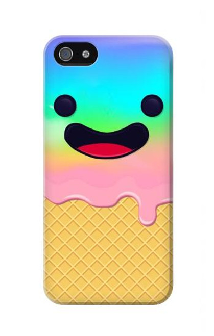 S3939 Ice Cream Cute Smile Hülle Schutzhülle Taschen für iPhone 5 5S SE