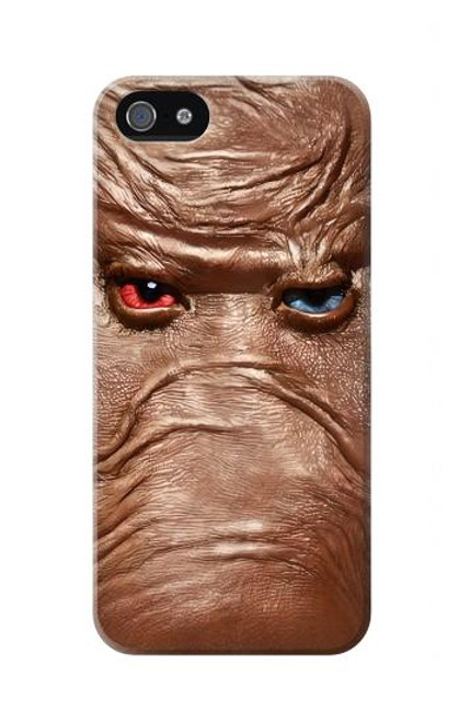 S3940 Leather Mad Face Graphic Paint Hülle Schutzhülle Taschen für iPhone 5 5S SE