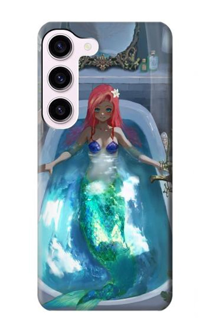 S3912 Cute Little Mermaid Aqua Spa Hülle Schutzhülle Taschen für Samsung Galaxy S23