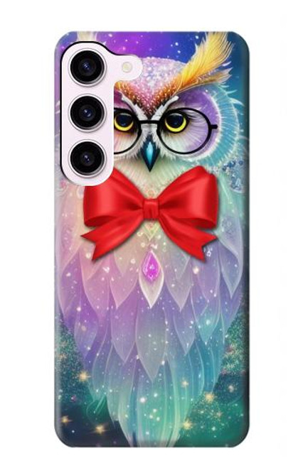 S3934 Fantasy Nerd Owl Hülle Schutzhülle Taschen für Samsung Galaxy S23