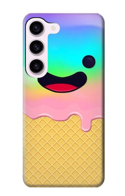 S3939 Ice Cream Cute Smile Hülle Schutzhülle Taschen für Samsung Galaxy S23