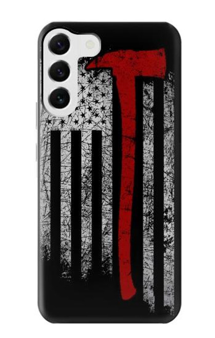 S3958 Firefighter Axe Flag Hülle Schutzhülle Taschen für Samsung Galaxy S23 Plus