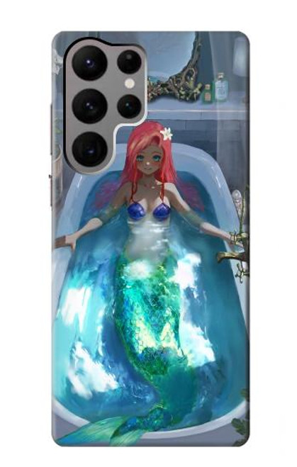 S3912 Cute Little Mermaid Aqua Spa Hülle Schutzhülle Taschen für Samsung Galaxy S23 Ultra