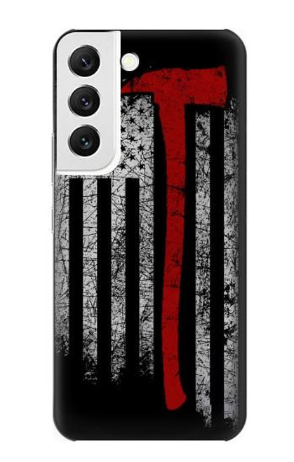 S3958 Firefighter Axe Flag Hülle Schutzhülle Taschen für Samsung Galaxy S22