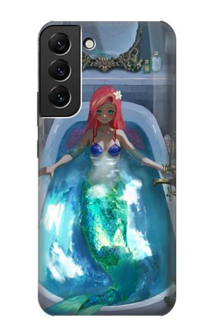 S3912 Cute Little Mermaid Aqua Spa Hülle Schutzhülle Taschen für Samsung Galaxy S22 Plus