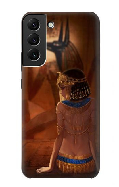 S3919 Egyptian Queen Cleopatra Anubis Hülle Schutzhülle Taschen für Samsung Galaxy S22 Plus