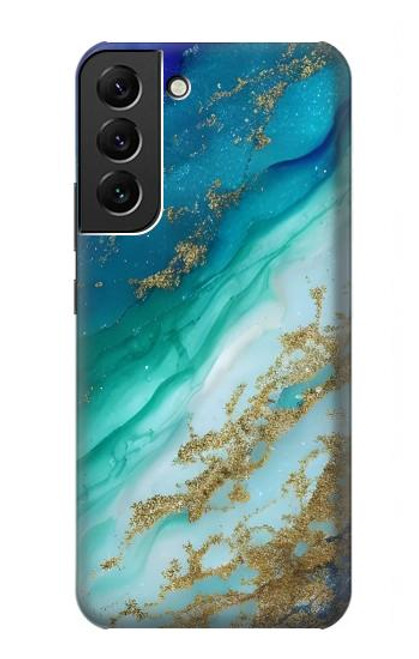 S3920 Abstract Ocean Blue Color Mixed Emerald Hülle Schutzhülle Taschen für Samsung Galaxy S22 Plus