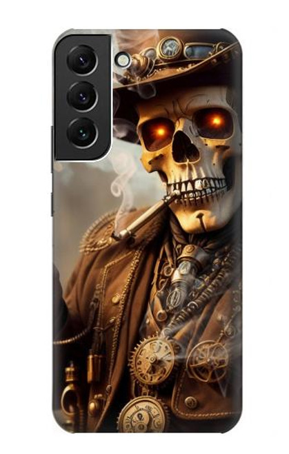 S3949 Steampunk Skull Smoking Hülle Schutzhülle Taschen für Samsung Galaxy S22 Plus