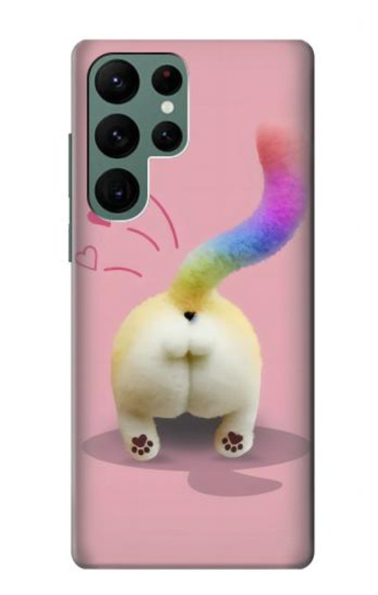 S3923 Cat Bottom Rainbow Tail Hülle Schutzhülle Taschen für Samsung Galaxy S22 Ultra
