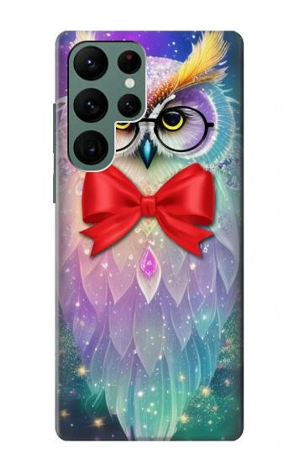 S3934 Fantasy Nerd Owl Hülle Schutzhülle Taschen für Samsung Galaxy S22 Ultra