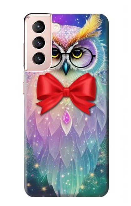 S3934 Fantasy Nerd Owl Hülle Schutzhülle Taschen für Samsung Galaxy S21 5G