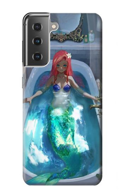 S3912 Cute Little Mermaid Aqua Spa Hülle Schutzhülle Taschen für Samsung Galaxy S21 Plus 5G, Galaxy S21+ 5G